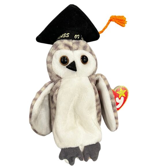 TY Beanie Baby - Wiser- MWMTs Stuffed Animal Toy - Picture 1 of 8
